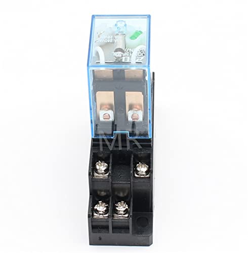 Relé LY2 DC12V AC24V interruptor electromecánico 8 pines zócalo 10A 3