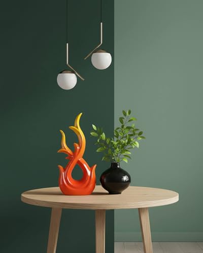 Estatua Decorativa Abstracta de Rama de Árbol Naranja 12 Pulgadas miniatura 3