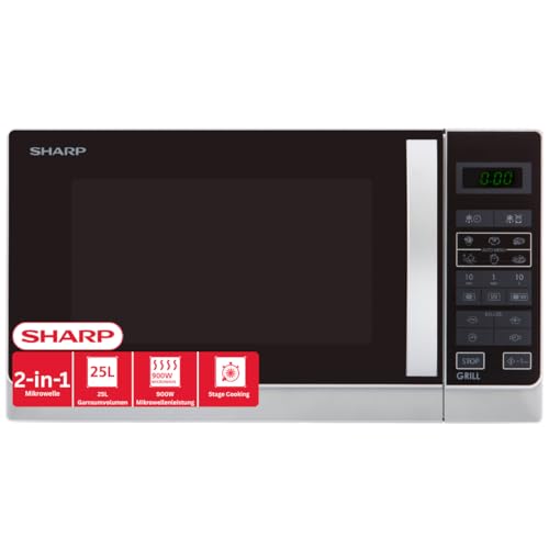 Sharp R-742WW Micro-ondes Gril 25 litres - Blanc
