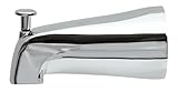 5' Bathtub Spout Faucet with Diverter in Chrome Finish with Plastic Insert