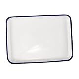 Plat de cuisson antiadhésif: le transfert de chaleur de la plaque de cuisson en émail est rapide, ce qui permet de gagner du temps, très pratique, vous pouvez profiter de votre cuisine, plat de cuisson émaillé