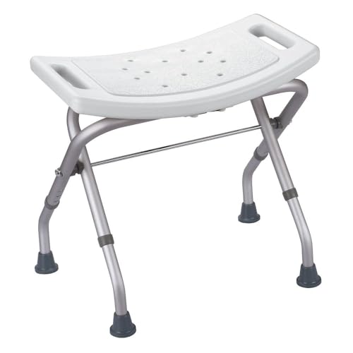 MSV - Grand siège de Baignoire Extensible 50-70cm - avec Une capacité maximale de 120kg - Antidérapant - avec Une Assise Stable et sécurisée - A accrocher sur Les Bords de la Baignoire - Blanc
