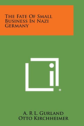 The Fate of Small Business in Nazi Germany