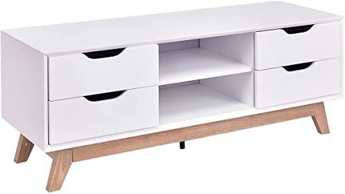 Tangkula Wood TV Stand