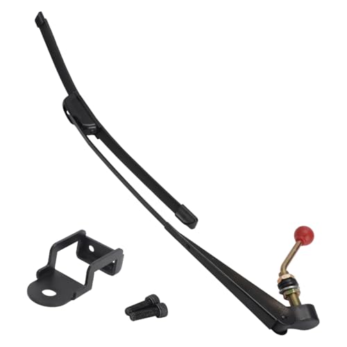 Universal Golf Cart Windshield Wiper Blade Kit with Manual Wiper Arm and Bracket, Fit for Ezgo | Yamaha | Club Car, No Drill by MOTOQUEEN - Image 8