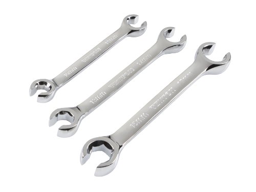 TEKTON 2645 Flare Nut Wrench Set, Metric, 10 mm - 17 mm, 3-Piece