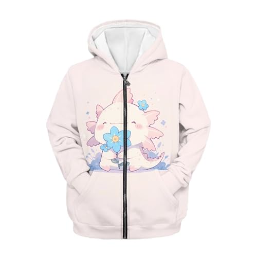 Unisex Kids Zip Up Hoodies Casual Hooded Sweatshirts with Pockets Athletic Sport Jackets for 6-16T Youth,S-XL Size2