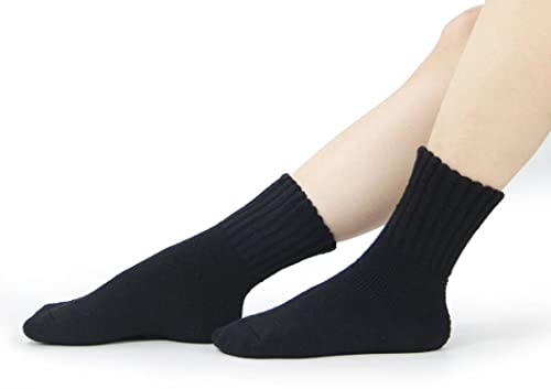 Image of BenSorts Women's Winter Boots Socks Thick Warm Cozy Crew Socks Solid Color Gifts