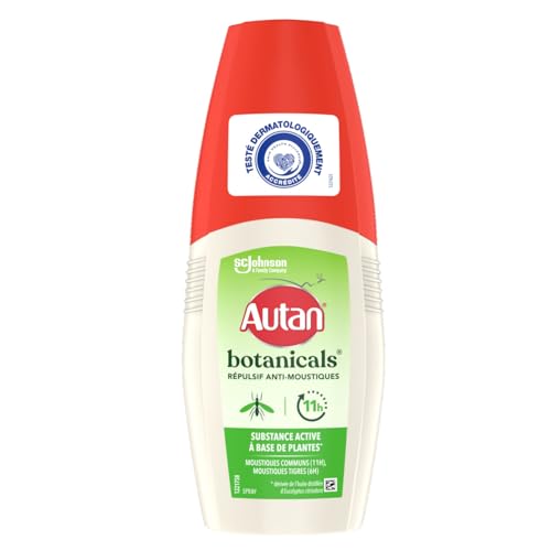 Autan Botanicals Spray Corps - Répulsif Anti-Moustiques - Substance Active à Base de Plantes - Jusqu'à 6H de Protection - 1 Spray, 100ml