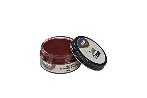 TRG The One 409 - Crema para calzado y complementos de piel y piel sintética 50 ml, Rojo (Morello Cherry 156)