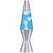 Lava Lite 1953 Silver Base Lamp with White Wax in Blue Liquid, 11.5", White Wax/Blue Liquid/Silver Base