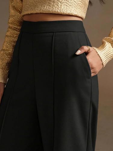 Image of KOTTY Women's Formal Wide Leg Pant Set with Tailored Fit for Office Wear, Casuals Styling, and Elegant Smart Casual Fashion