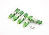 20pcs SC APC Fiber Optic Quick Connector with Matched Tools Fiber Reusable Connectors Single Mode SM 9/125 Mechanical Splice Fast Connectors Adapter for FTTH CATV Network Instrument