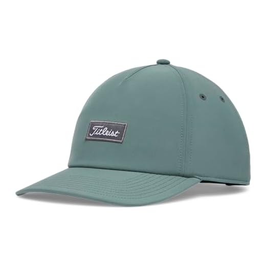 Titleist Santa Cruz Kick Back Golf Hat, Eucalyptus/Charcoal, Adjustable