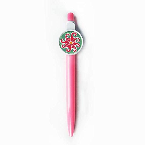 Stylo à bille rétractable bleu motif totems du Mexique Red Sun