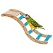 Bird Platform Perch Natural Wood Ladder Stand Playground for Budgies Parakeet Parrot Climbing Toy Sanded Stairs for Cage Bird Ladder Perch for Cage for Parakeets Conures Parrot Cockatiels Wood Sand
