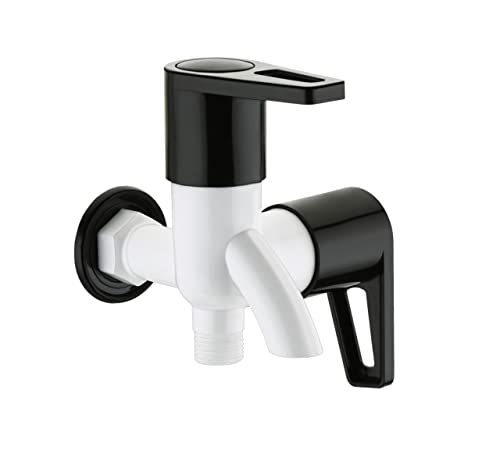 Image of MONIT Plastic Water Tap /Pillar Cocke for Wash Basin /Plastic Piller Bib Cock /S Tsink /Bathroom Bibcock (Eco 2 Way Bibcock)