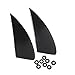 Colaxi 4Pcs Kiteboard Fin Surf Fins with Gasket Detachable Fins Spare Replacement Surfboard Fins Wakeboard Replacement Fins for Paddleboard