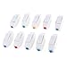 Aexit Household 3A Control electrical 250V Snap in SPST In-line Lamp Switch White 10 Pcs