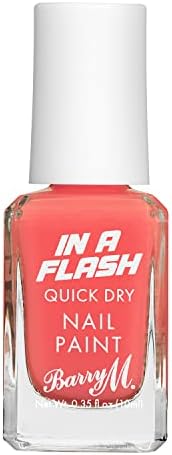 Barry M In a Flash Quick Dry Nail Paint, Shade Chaotic Cream, Quick Dry Nail Polish