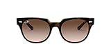 Ray-Ban RB4368N Blaze Meteor Square Sunglasses, Havana/Brown Gradient, 39 mm
