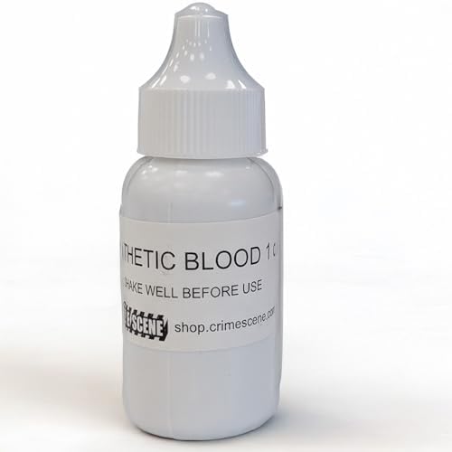Crime Scene Synthetic Blood: Fluoresces When Used with luminol, 1 Ounce