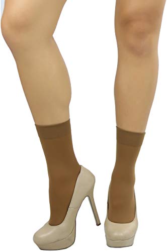 Image of ToBeInStyle Womens Pack of 6 Trouser Solid Print Anklet Socks