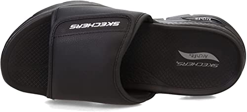 Skechers Men's Gowalk Arch Fit-Athletic Hook And Loop Outdoor Walking River Hiking Sandals Fisherman, Black/Orange, 10 #TOP4