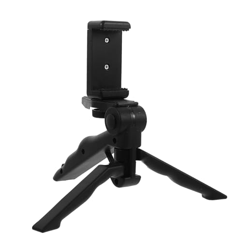 Trípode para teléfono móvil portátil negro y soporte de mesa para vídeo en casa