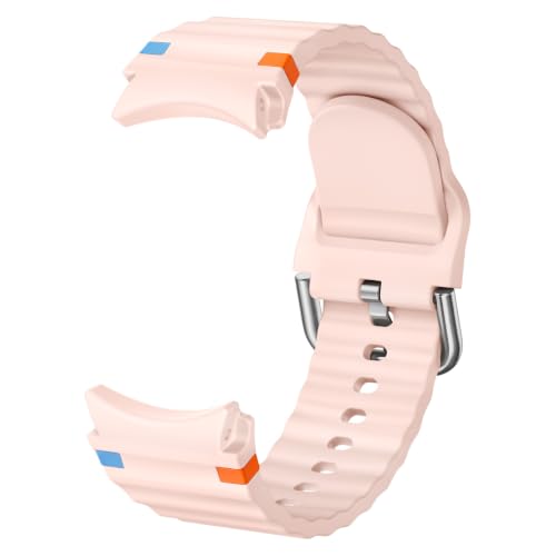 Image of Suitisbest Compatible for Samsung Galaxy Watch 7 /6 /5 /4 /FE Strap, 40mm 44mm 45mm /Watch 6 4 Classic 4 42mm 46mm 43mm 47m,Silicone Sport Straps No Gap Men Women