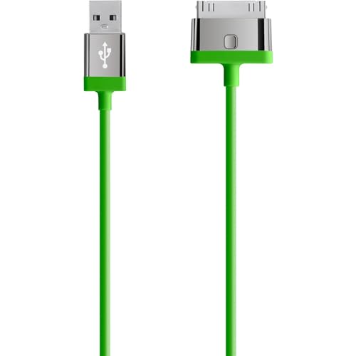 Belkin MIXIT 30-Pin ChargeSync Cable for iPhone 4/4S/3/3S, iPad 3G and iPad 2 (Green)