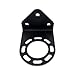 Mishimoto MMOC-RFH-34BK Remote Oil Filter Mount, 3/4-16 Filter Thread, Black