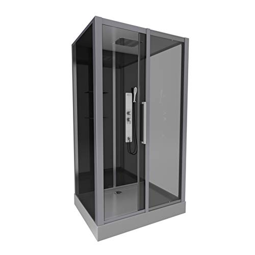 Cabine de douche rectangle 90x115x215cm - DARK COSMOS