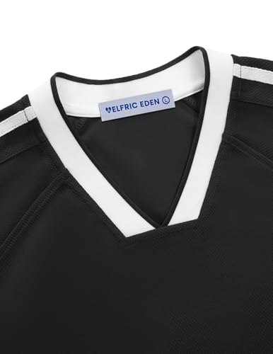 Aelfric Eden Jersey Shirts Women Oversized Mesh V Neck Graphic Tees Y2k Color Block Short Sleeve T Shirt Tops