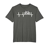 Amazon.co.uk Cycling T-Shirts Cyclist Gifts Cycling Heartbeat Racing Bicycle Pulse Line Bike Cyclist T-Shirt #ad #ad