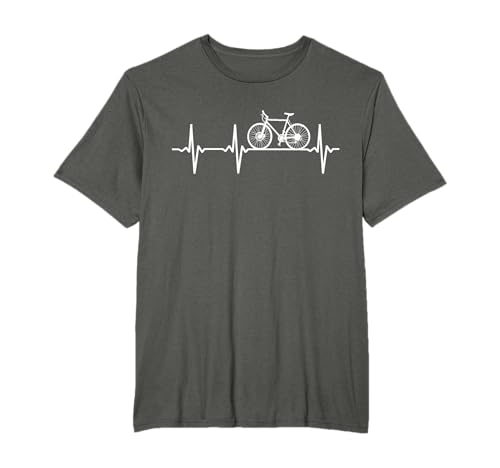 Amazon.co.uk Cycling T-Shirts Cyclist Gifts Cycling Heartbeat Racing Bicycle Pulse Line Bike Cyclist T-Shirt #ad #ad