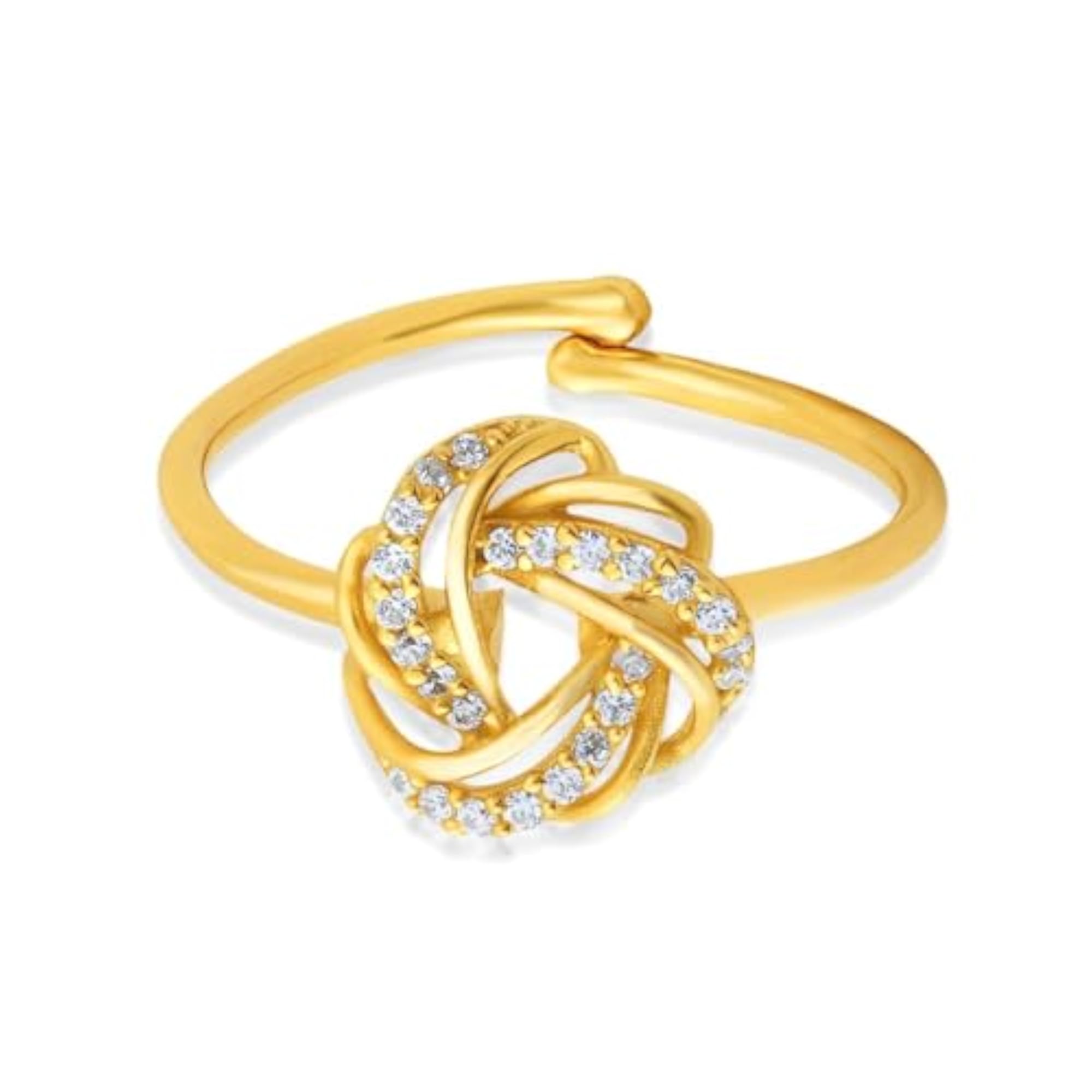 Women's 925 Sterling Silver Modern Ring with Heartfelt Design