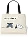 Siffler(ã‚·ãƒ•ãƒ¬) Mini Tote Bag, PN109 Snoopy & Farlon