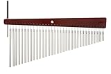Meinl Percussion CH33VWB Silver Anodized Aluminum Alloy Vintage Single Row Chimes, 33 Bars