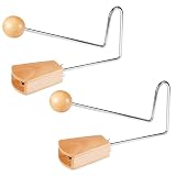 WinnerWhy 2 Pcs Vibra Slap Percussion Instrument Latin Vibraslap Handheld Musical Instrument Rattling Claves...