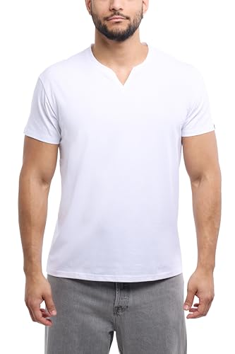 Men's Split Neck T-Shirt