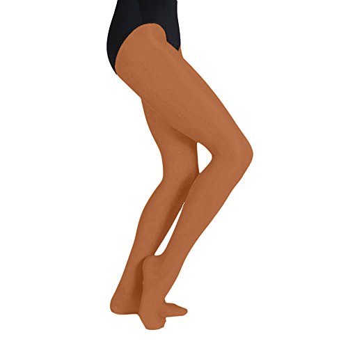 Image of Body Wrappers A55X Womens Plus Size Ultimate Shimmer Footed Tights (3X /4X - Toast)