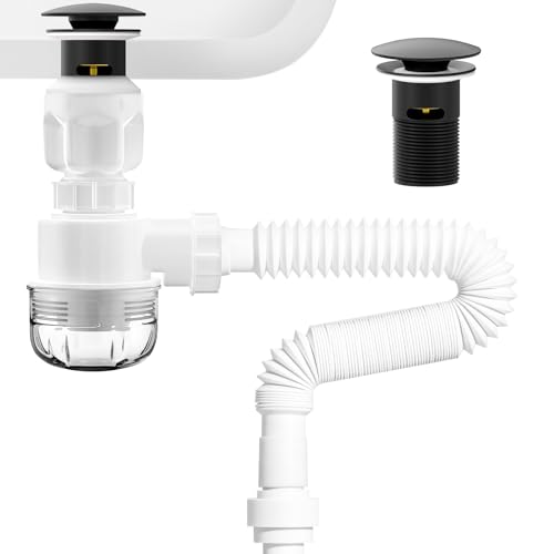 BOTEMY 3-in-1 Sink Drain Kit 1 1/2