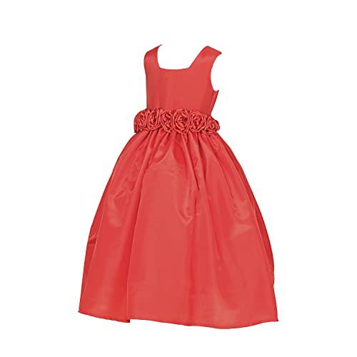 Image of Ripening Little Satin Girls' Princess Dresses for The Birthday Celebration Gowns