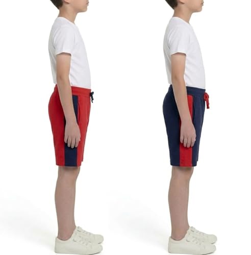 Image of Clotth Theory Boys Cotton Shorts Pack of 2 | Soft Breathable Fabric | Elastic Waist | Casual Wear Kids Comfortable Shorts