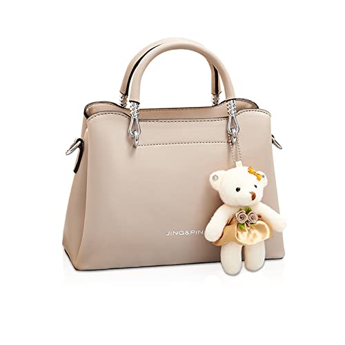 Sac a main femme NICOLE & DORIS kaki avec bandoulière réglable en cuir PU et pochette