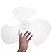 HOMSFOU Electric Fan Blades Replacement 14 Inch and 16 Inch Plastic Fan Blades Parts Accessory for Standing and Desktop Fans Low Noise Easy Installation