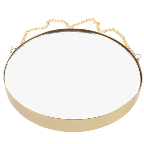 Specchio per la parete del soggiorno: inoltre, questo specchio rotondo decorativo da parete è un perfetto complemento d'arredo per la casa, molto elegante, fresco e alla moda, specchio decorativo da parete