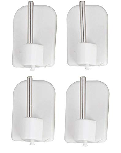 ATELIERS 28 Supports - Crochets adhésifs/Autocollant pour Tringle de vitrage - Lot de 4 (Blanc)