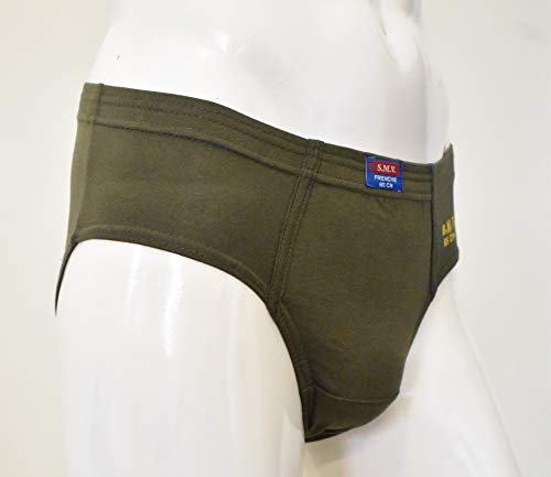 Image of SMV Men's Briefs 100% Cotton Inner Elastic (Pack of 3)